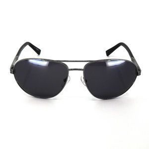 ERMENEGILDO ZEGNA “EZ0011” Silver & Black Sunglasses